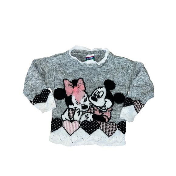 Vintage Mickey’s Stuff for Kids Minnie and Mickey embellished sweater - Picture 1 of 4